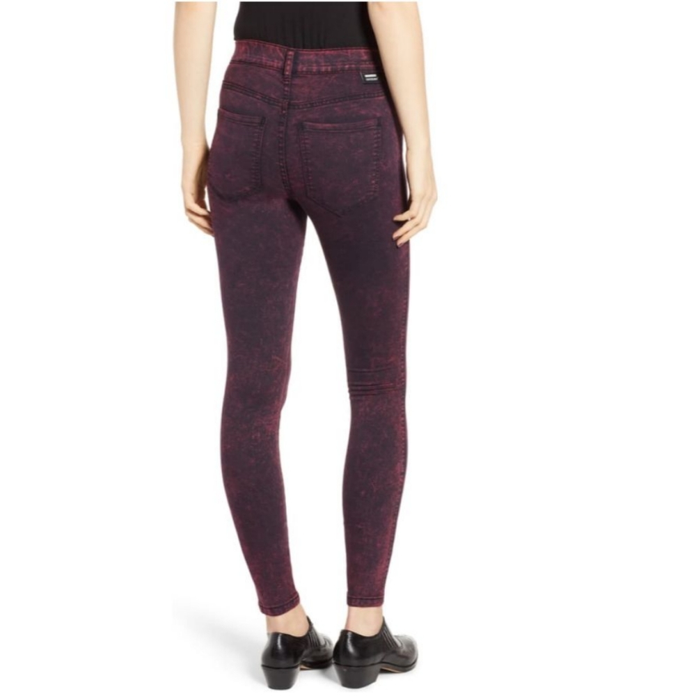 NWT Dr. Denim 'punk red' acid wash jeans - Picture 3 of 8